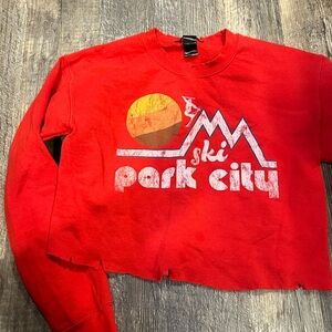 Prince Peter Red Ski Park City Sweatshirt size S